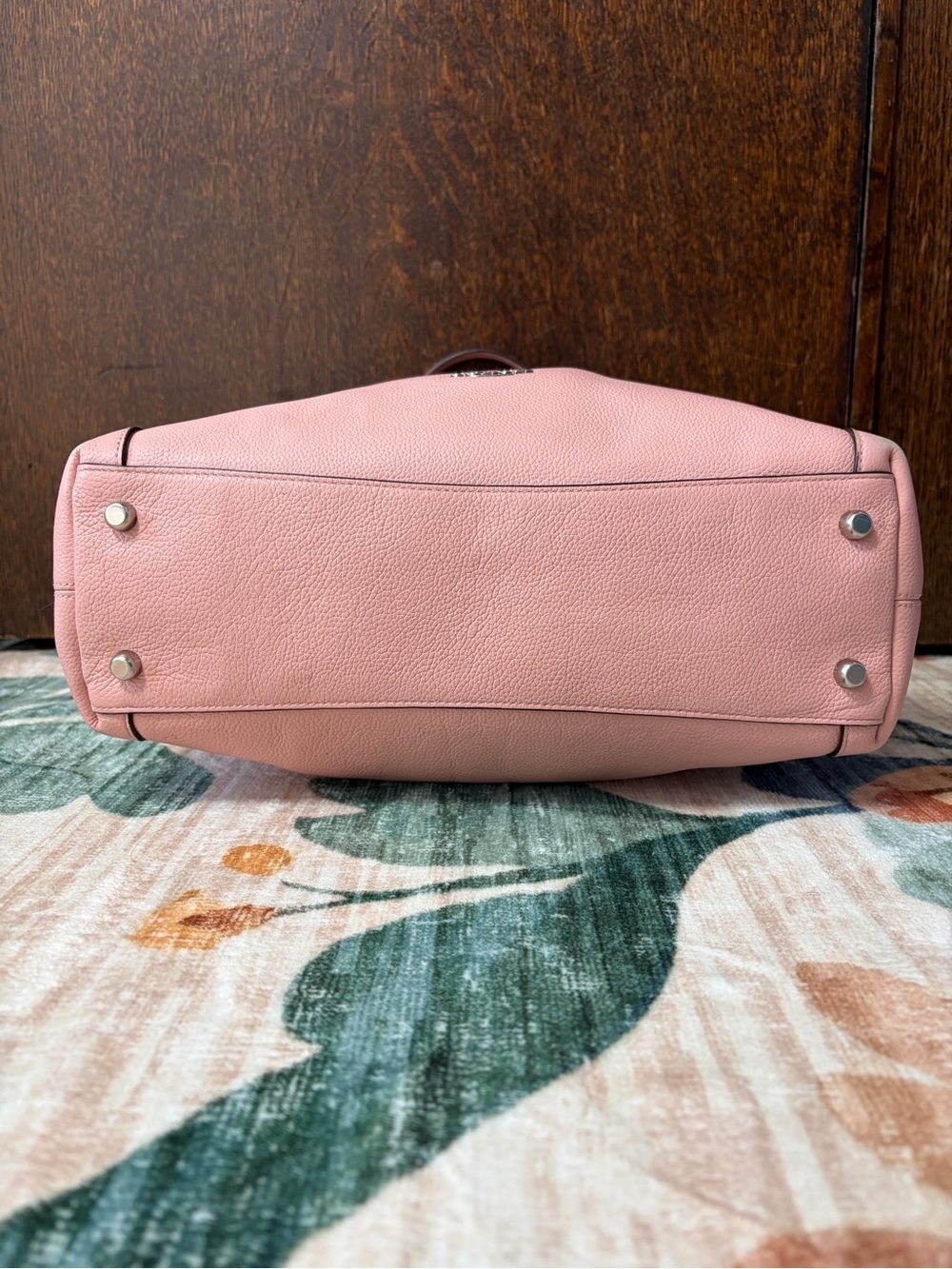 Coach Edie Pebbled Pink Leather Carryall Shoulder Hobo Purse Bag - Picture 10 of 16